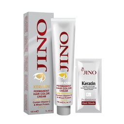 رنگ مو ژینو کد 3-4 شماره 4 رنگ قهوه ای حجم 100 میلی لیتر