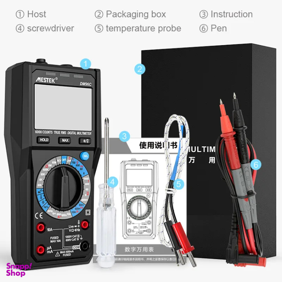 مولتی متر دیجیتالی مستک مدل DM96C