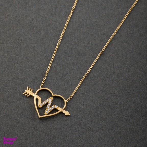 گردنبند طلا 18 عیار زنانه جواهری سون کد 2482