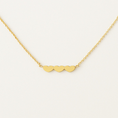 گردنبند طلا 18 عیار زنانه طرح قلب کد S037