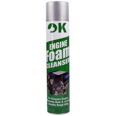اسپری فوم تمیز کننده موتورخودرو اوکی مدل Foam Cleanser حجم 650 میلی لیتر