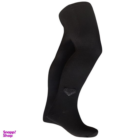 جوراب شلواری دخترانه تابش ایران پود مدل نخ پنبه طرح ghalb.meshki