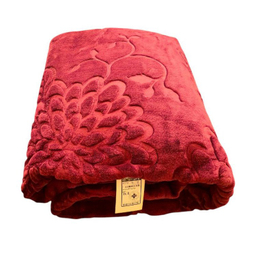 پتو دو نفره گلبافت مدل گل برجسته کد CHG2 سایز 220×240 سانتی متر