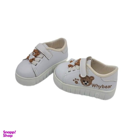 کتانی بچگانه مدل RO10178 رنگ سفید