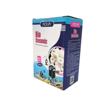سرامیک آکواریوم آکوا مدل رینگ سفید وزن 150 گرم