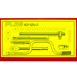 آچار و سری بکس فلگ مدل F425MD-6  مجموعه 25 عددی