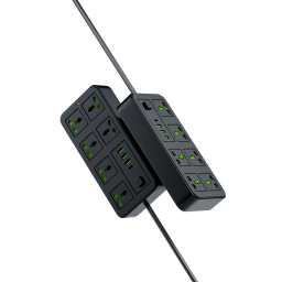 چندراهی برق و داک شارژر 10 پورت پرودو سری Blue مدل Six Universal Sockets طول 3 متر