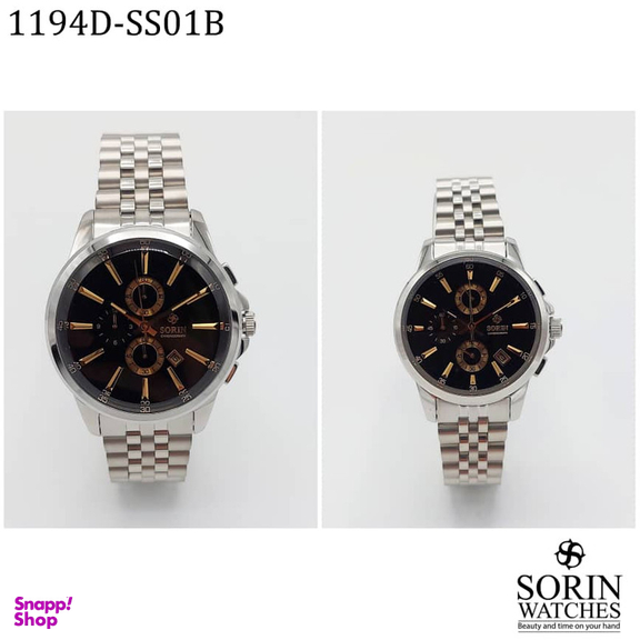 ست ساعت مچی عقربه ای زنانه و مردانه سورین مدل GL1194D-SS01B