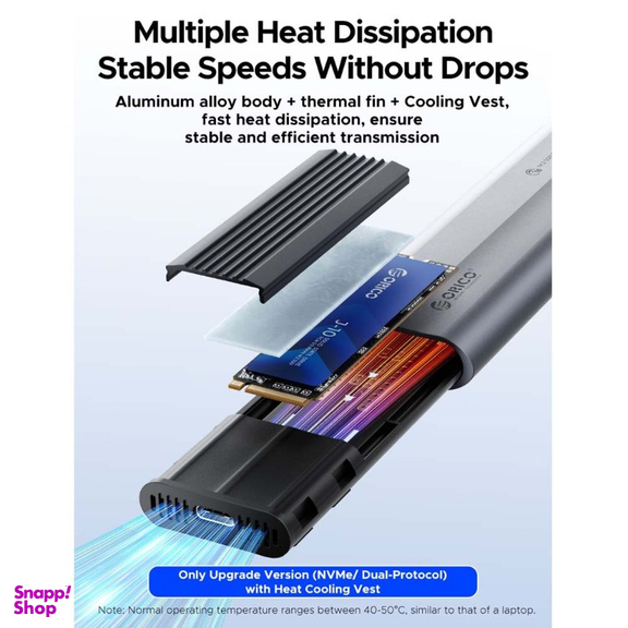 باکس هارد M.2 SSD اوریکو مدل AXM2-G2-V1