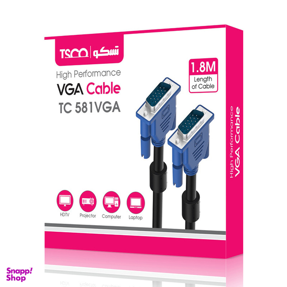 کابل VGA تسکو مدل TC 581 به طول 1.8 متر