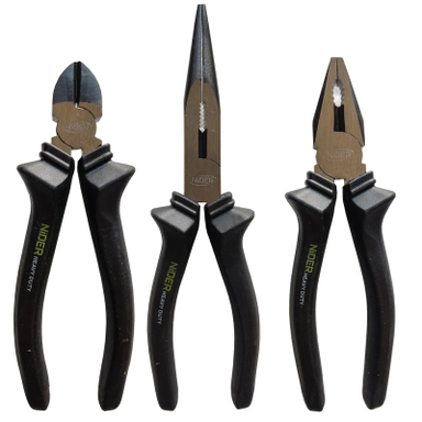 انبر دست و سیم چین و دم باریک نیدر مدل AJ-NDR-3PACK