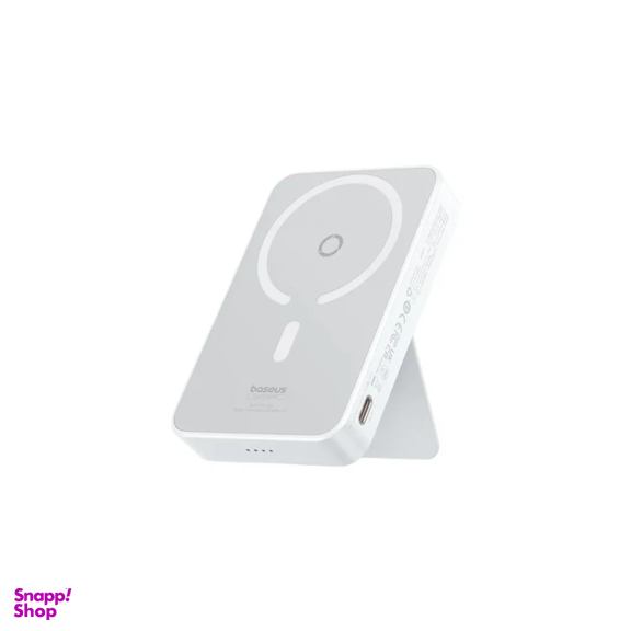 پاوربانک بی‌ سیم 20 وات بیسوس مدل MagPro Magnetic Bracket 20W ظرفیت 5000 میلی آمپر ساعت به همراه کابل USB-C