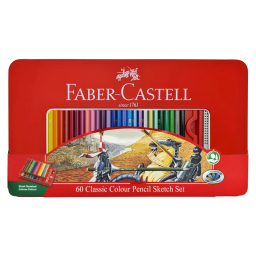 مدادرنگی 60 رنگ فلزی فابرکاستل مدل 115893 Classic