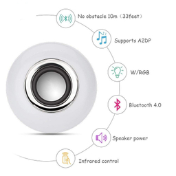 لامپ و اسپیکر بلوتوث هوشمند کد Smart Led Music Bulb