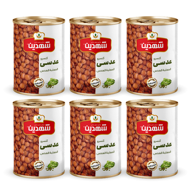 کنسرو عدسی شهدین وزن 370 گرم بسته 6 عددی