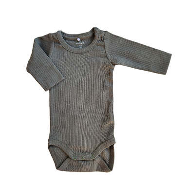 بادی نوزادی نیم ایت کد 10254 رنگ سبز تیره