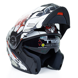 کلاه کاسکت فک متحرک ردلاین مدل 939 Red Luse به همراه کاور