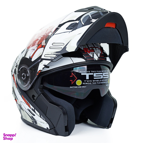 کلاه کاسکت فک متحرک ردلاین مدل 939 Red Luse به همراه کاور