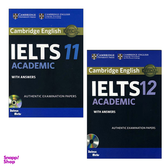 کتاب Cambridge IELTS 11_12 Academic اثر جمعی از نویسندگان انتشارات زبان مهر مجموعه 2 جلدی