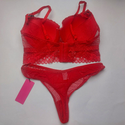 ست شورت و سوتین زنانه برتا کد 6077RP رنگ قرمز