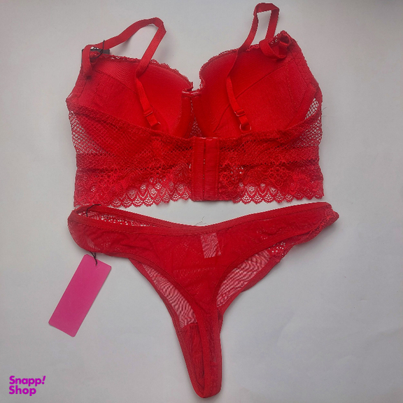 ست شورت و سوتین زنانه برتا کد 6077RP رنگ قرمز