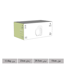 سرویس غذاخوری 27 پارچه چینی زرین ایران سری کواترو مدل وگاس اوریت درجه یک 6 نفره