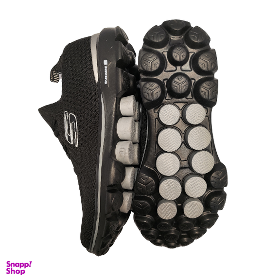 کفش پیاده روی طرح اسکیچرز جورابی کد B144 رنگ مشکی