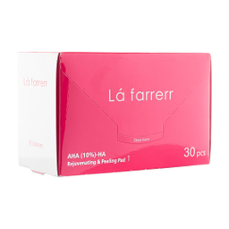 پد جوان کننده و لایه بردار پوست لافارر مدل شماره 1 حاوی AHA10% و هیالورونیک اسید بسته 30 عددی