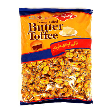 تافی کره ای مغزدار چیچک وزن 900 گرم