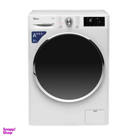 ماشین لباسشویی جی پلاس مدل GWM-R88S ظرفیت 8 کیلوگرم