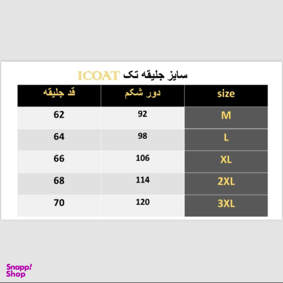 جلیقه مردانه آیکت مدل دو طرفه کد 01