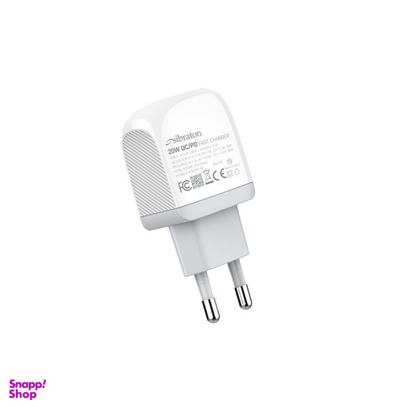 شارژر دیواری 20 وات سیبراتون مدل SW2220i PD به همراه کابل لایتنینگ