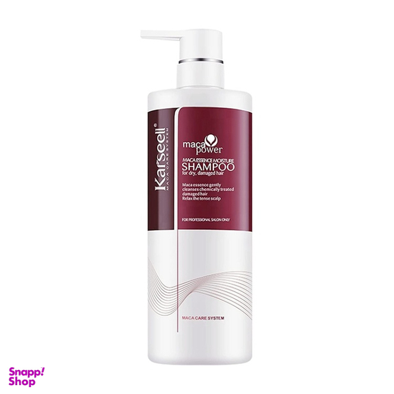 شامپو تقویت کننده مو کارسل مدل Maca Essence Moisture Shampoo مناسب انواع مو حجم 800 میلی‌ لیتر