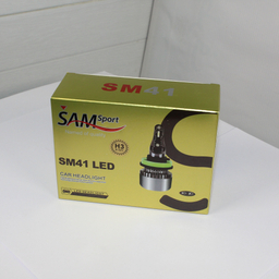 لامپ هدلایت خودرو سام مدل SM41 کد H3 بسته 2 عددی