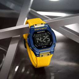ساعت دیجیتال نیوی فورس مدل Naviforce Nf7113 رنگ آبی زرد