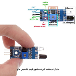 کیت آموزش الکترونیک مهندسیکا مدل ماژول تشخیص مانع مادون قرمز IR FC-51