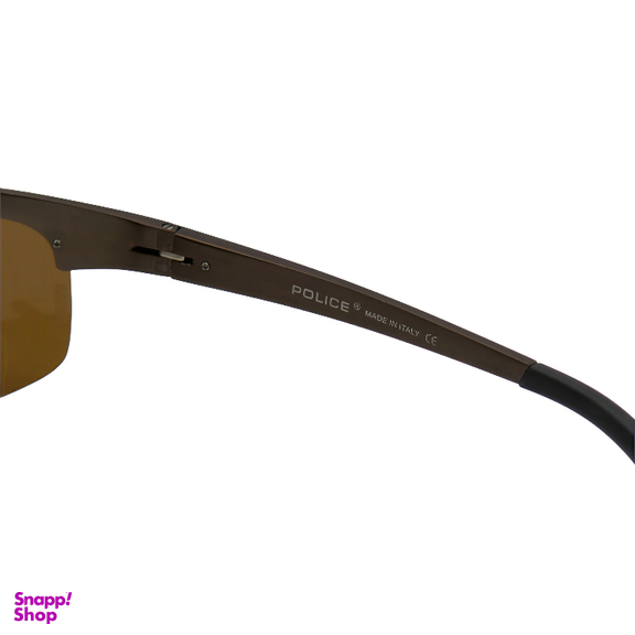 عینک آفتابی مردانه پلیس مدل UV400 POLICE 8333 رنگ قهوه ای