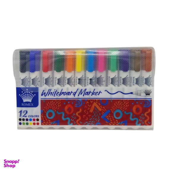 ماژیک وایت برد رومکس کد 12167 بسته 12 عددی