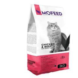 غذای خشک گربه مفید مدل Chiken Beef DG وزن 2000 گرم بسته 3 عددی