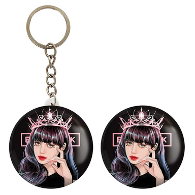 پیکسل خندالو مدل لیسا گروه بلک پینک کد 3121 به همراه جاکلیدی