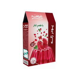 پودر ژله با طعم انار فرمند وزن 100 گرم