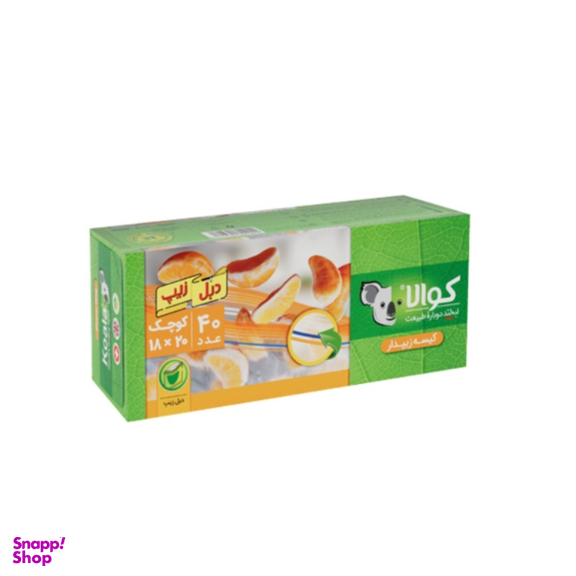 کیسه زیپدار کوالا کد 0040 سایز 18×20 سانتی متر مجموعه 2 بسته 40 عددی