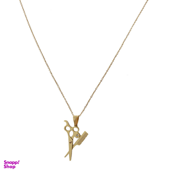 گردنبند مدل آرایشگری قیچی و شانه