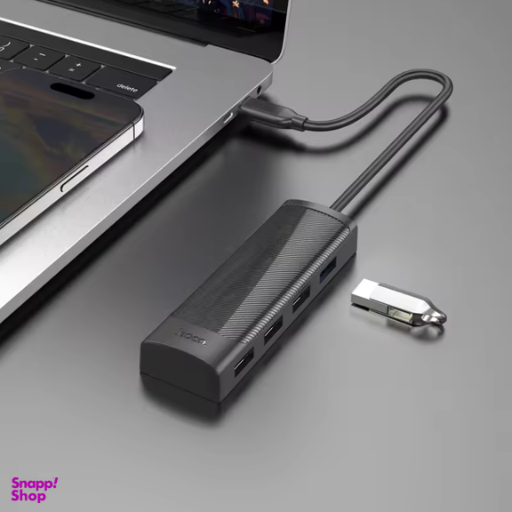 هاب USB چهار پورت Type-C هوکو مدل HB41 طول 20 سانتی متر