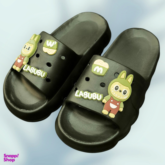 دمپایی زیتون مدل ویدا لبوبو ویانزا رنگ مشکی