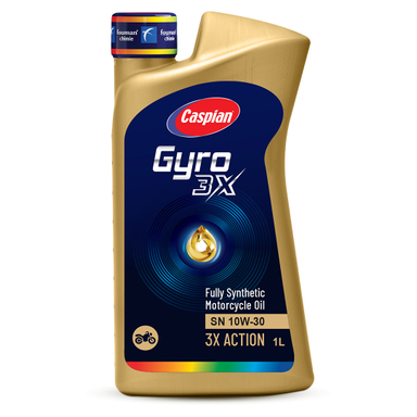 روغن موتور سیکلت کاسپین مدل GYRO SN 10W-30 حجم 1 لیتر