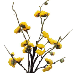 گل مصنوعی مدل شکوفه به رنگ زرد