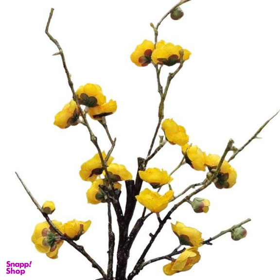 گل مصنوعی مدل شکوفه به رنگ زرد