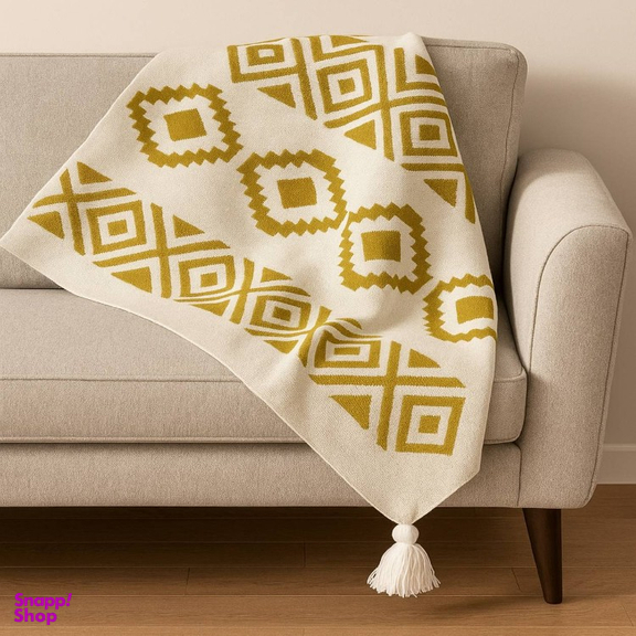 شال مبل طرح ژاکارد سایز 150×200 سانتی‌ متر