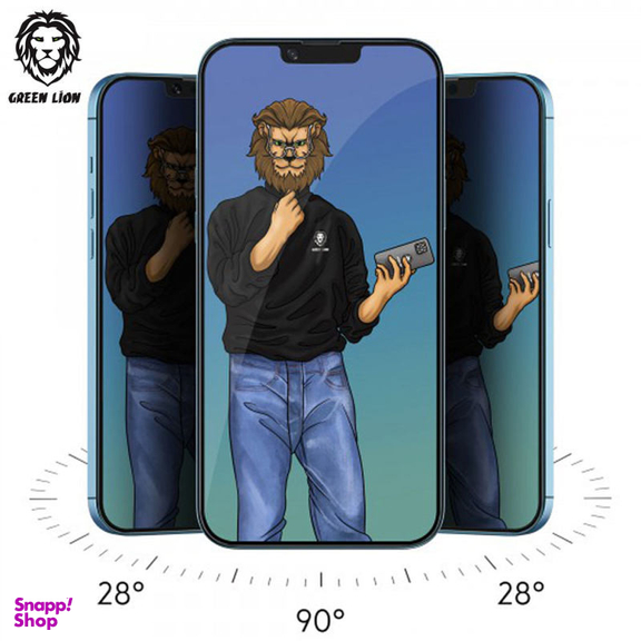 محافظ صفحه نمایش حریم شخصی گرین مدل Steve Privacy مناسب برای گوشی موبایل اپل iPhone 13 pro max /14 Plus